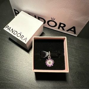 Pandora Purple Daisy Charm
